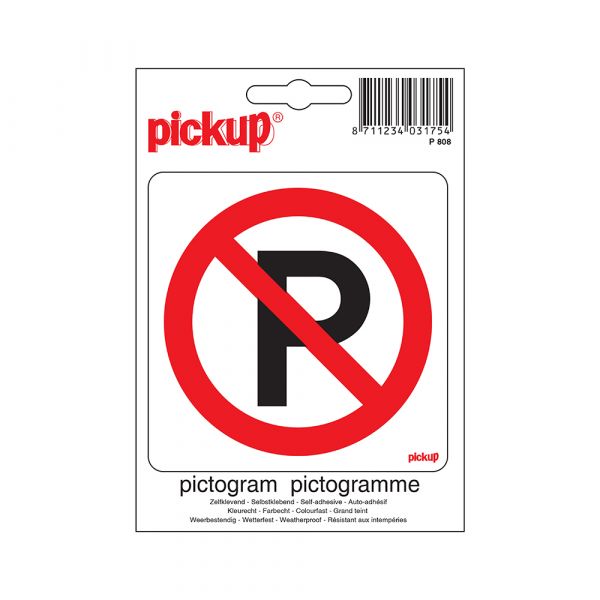 Ingen parkeringsmærkat - 100x100 mm.