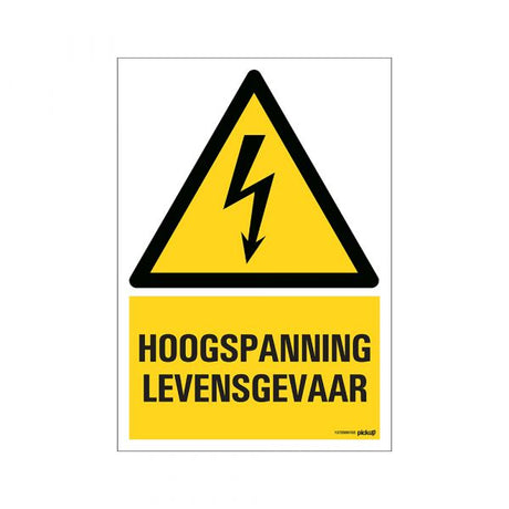 Højspændingsfare for liv tegn - 230x330 mm.