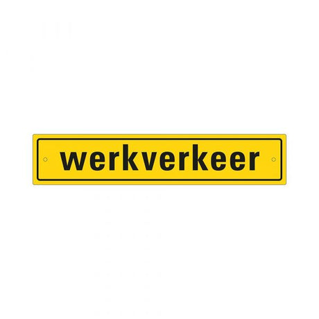 Arbejdstrafikskilt inkl. sugekopper - 80x400 mm refleksklasse.