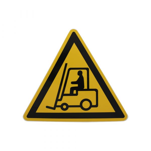 Klistermærke passer på gaffeltruck - 200 mm trekant.