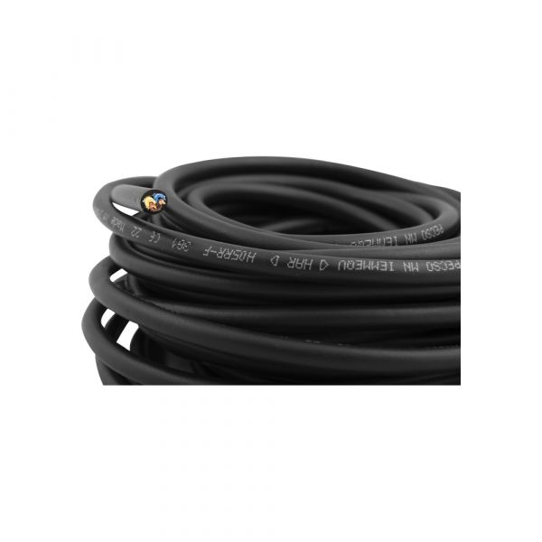Neopren kabel 3x1,0 sort 10 meter