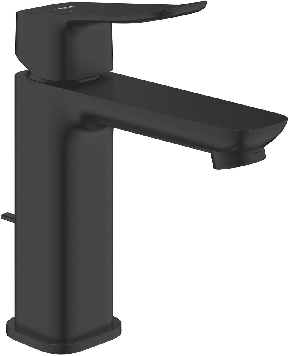 Grohe terninger håndvaskarmatur - m-størrelse - vandbesparende - inklusive pop-up spild - mat sort