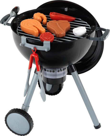 Klein legetøj weber legetøjsgrill - 40x32x53 cm - inkl. tilbehør, lys og lydeffekter - flerfarvet