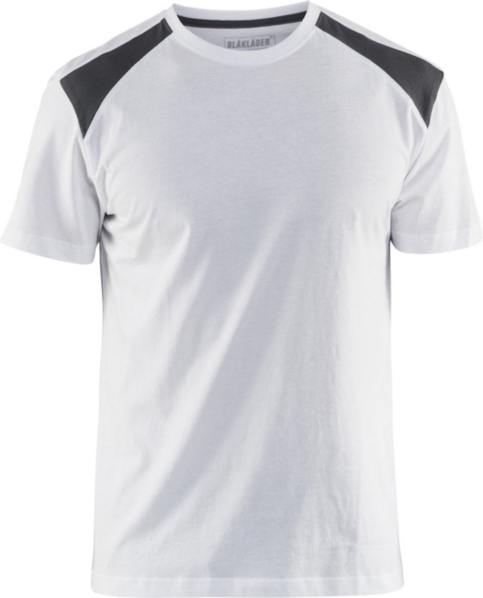 Blåkläder blaklader t-shirt bi-colour 3379-1042 - wit donkergrijs - xl