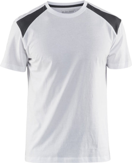 Blåkläder t-shirt 3379-1042-1098 hvid mørkegrå størrelse. l