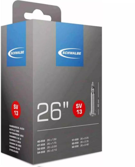 Schwalbe indre rør SV13 26 tommer 40 62-559 SV 60 mm ekstra lang
