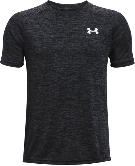 Under armour ua tech 2.0 ss-blk sportstrøje til drenge - sort - hvid