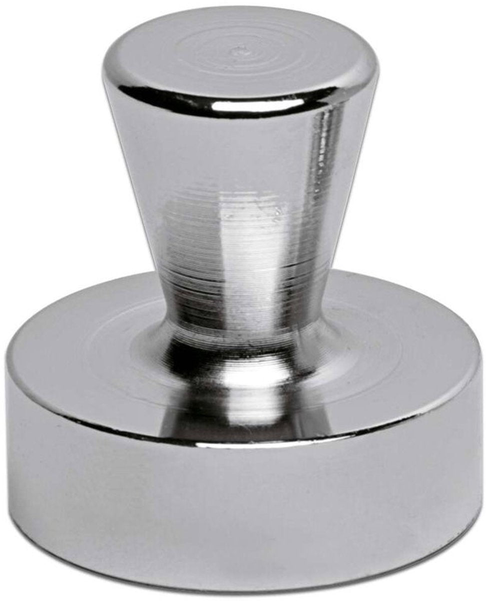Maul magnet neodym - kegle - sølv - metal - 2 stk - ø 3,2 x 3,3 cm