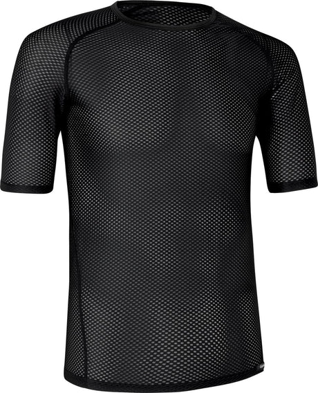 Gripgrab - ultralet mesh kortærmet baselag sommer cykelundertrøje polygiene sweatshirt - sort - mænd - str. XL
