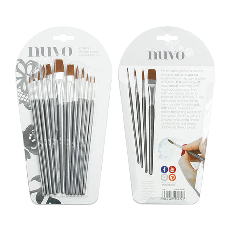 Nuvo by tonic studios nuvo • penselsæt 12 stk