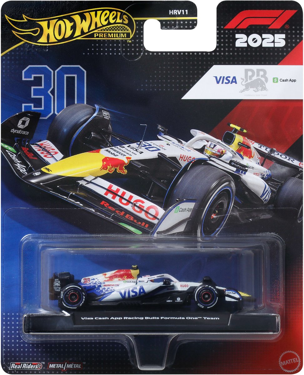 Hot wheels legetøjsbil formel 1 visa cash app racing bulls f1.