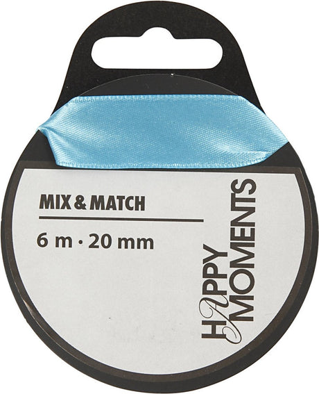 Creativ Company Satin Ribbon Light Blue, 15m