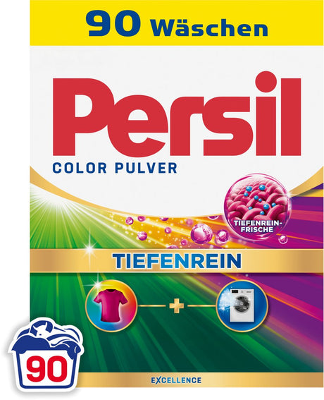 Persil vaskepulverfarve - vaskemiddel - farvet vasketøj - kraftfuld pletfjerning - hygiejnisk friskhed - bulkemballage - 90 vaske