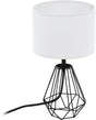 Eglo carlton 2 tafellamp - e14 - 30,5 cm - zwart wit