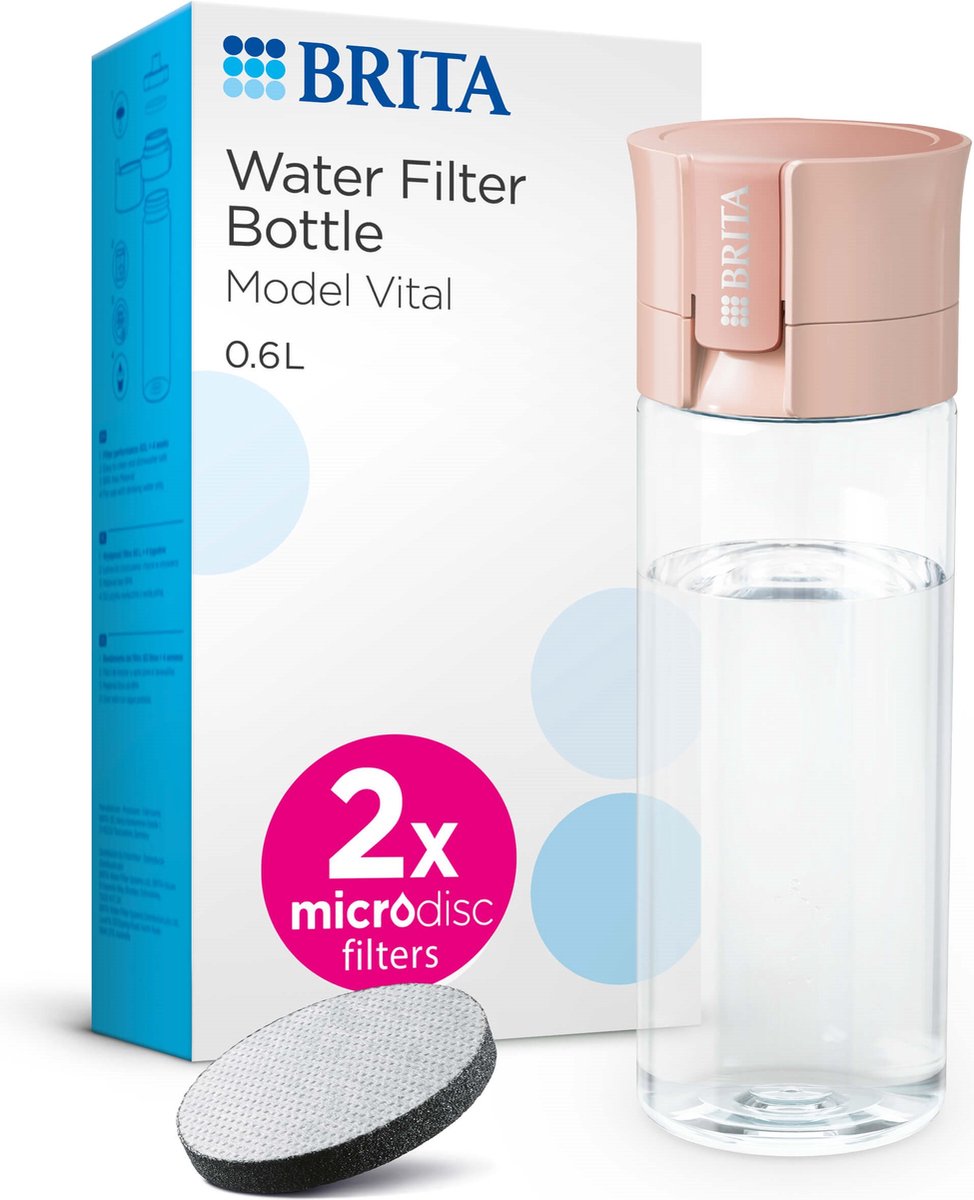 Brita vandflaske vital abrikos 1 stk