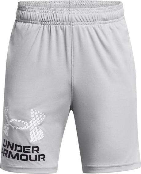 Under armour ua tech logo shorts til drenge sportsbukser - grå