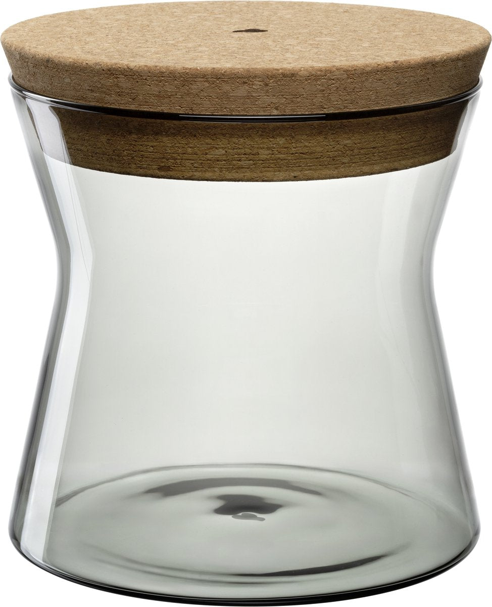 Leonardo forma x opbevaringskrukke 16cm grå
