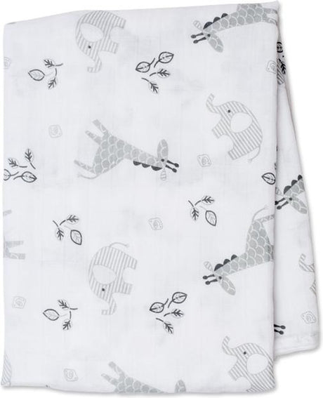 Lulujo - muslin klud - svøb - bomuld - 120x120 cm - afrika