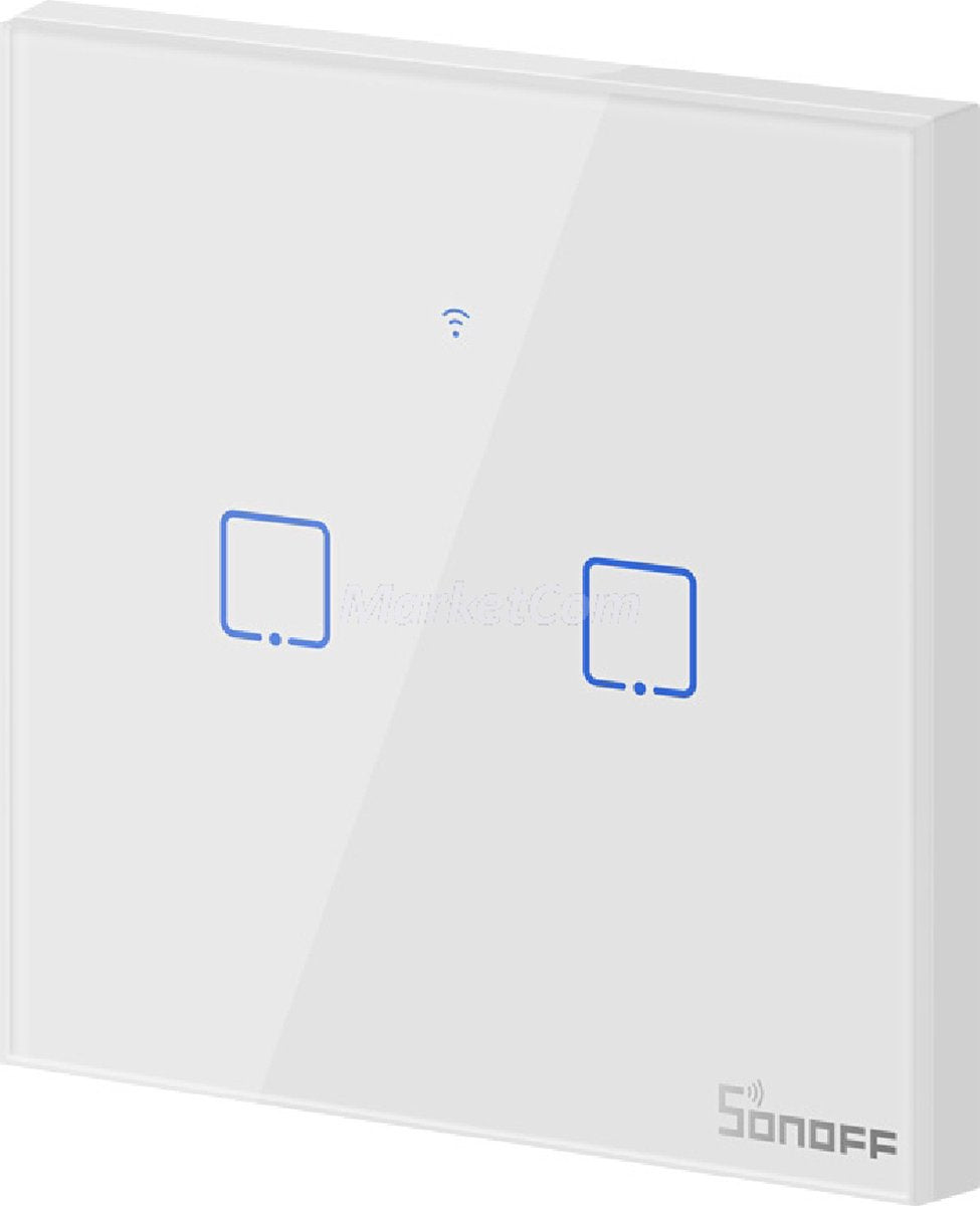 Sonoff smart switch wifi t0 eu tx (2-kanals)