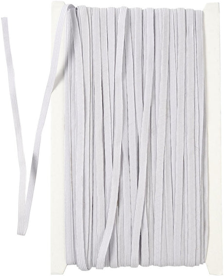 Creativ virksomhed https: www.cchobby.nl elastic-w-6-mm-white-50-m-1-roll