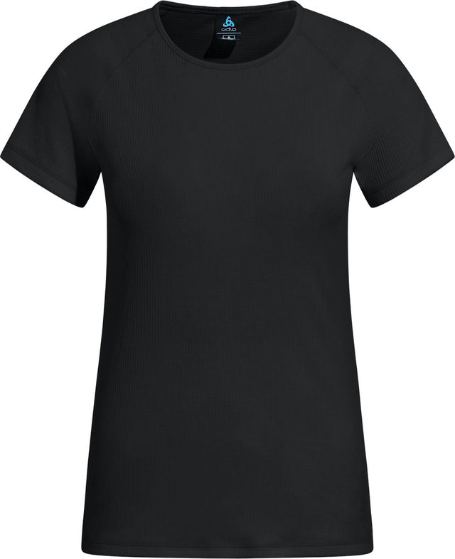 Odlo active let base layer skjorte med rund hals og korte ærmer - dame - sort - m