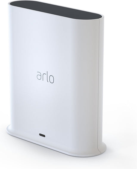 Arlo Ultra Smart Hub (hvid) - Smart Hub - Certificeret tilbehør - Lokal lagring via Micro SD-kort, 2,4 5 GHz WiFi, Ethernet-kabel, Apple Home Kit Connectivity - Kompatibel med dørklokker, kameraer Projektørlys - VMB5000-100eus