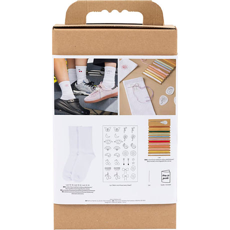 Creativ virksomhed https: www.cchobby.nl hobbyset-embroidery-socks-white-1-box