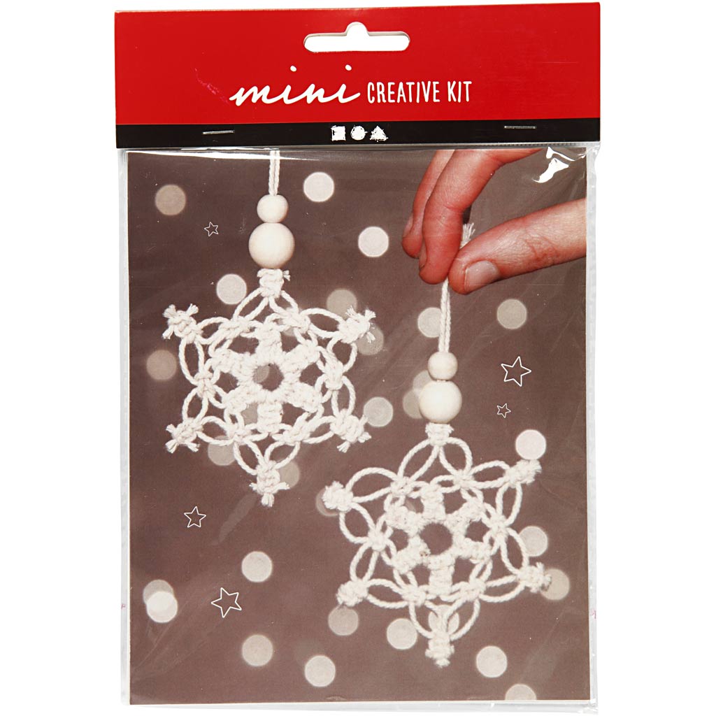 Creativ virksomhed https: www.cchobby.nl creative-mini-kit-macrame-sneeuwflok-h-10-cm-1-doos