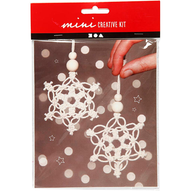 Creativ virksomhed https: www.cchobby.nl creative-mini-kit-macrame-sneeuwflok-h-10-cm-1-doos