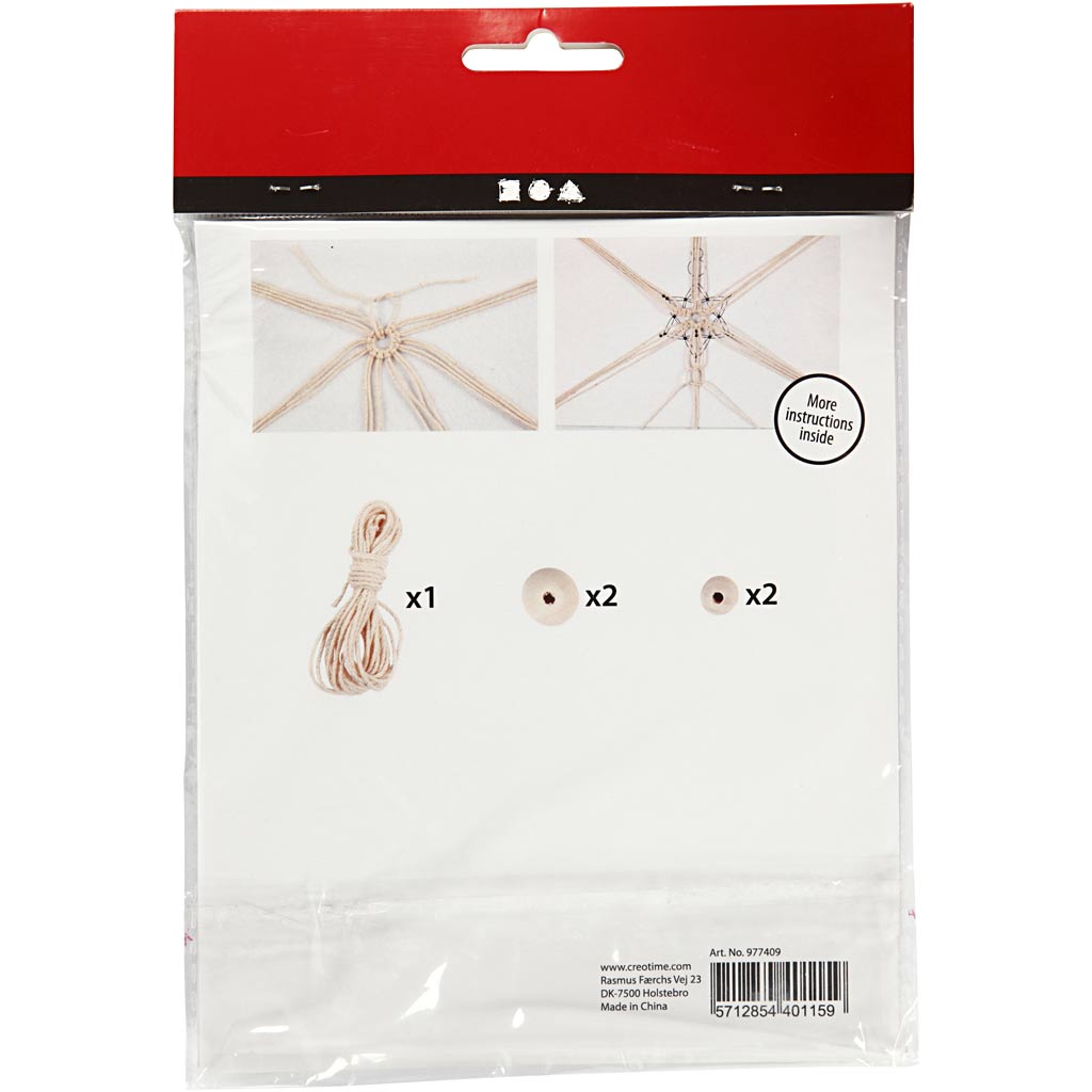 Creativ virksomhed https: www.cchobby.nl creative-mini-kit-macrame-sneeuwflok-h-10-cm-1-doos
