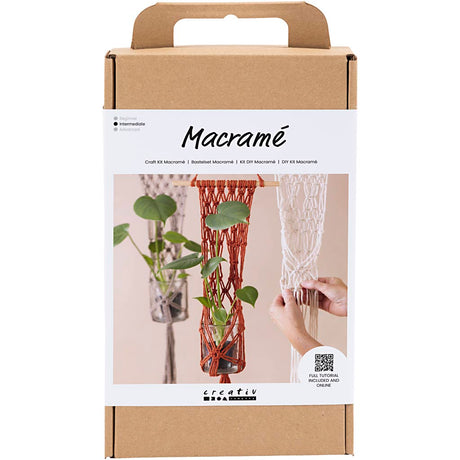 Kreativ virksomhed https: www.cchobby.nl hobbyset-macrame-bloemenhanger-1-doos