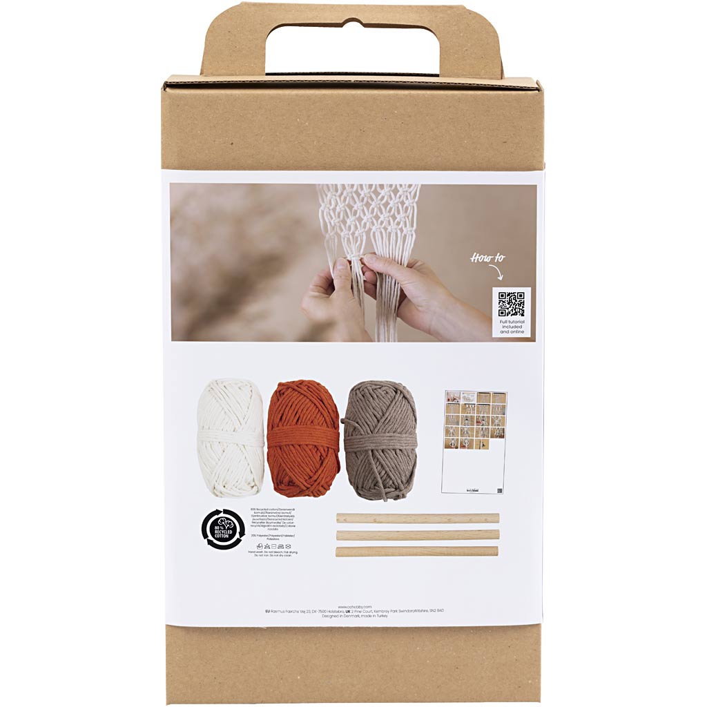 Kreativ virksomhed https: www.cchobby.nl hobbyset-macrame-bloemenhanger-1-doos