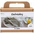 Kreativ virksomhed https: www.cchobby.nl mini-hobbyset-embroidery-napkin-dusty-green-1-box