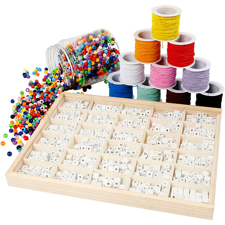 Creativ Company Letter perler gør armbånd indstillet