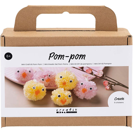 Kreativ virksomhed https: www.cchobby.nl mini-hobbyset-pompom-chicks-diverse-colours-1-box