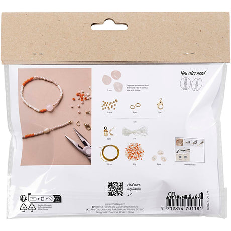 Https: www.cchobby.nl mini-hobbysæt-smykker-rose-kvarts-halskæde-og-armbånd-1-æske