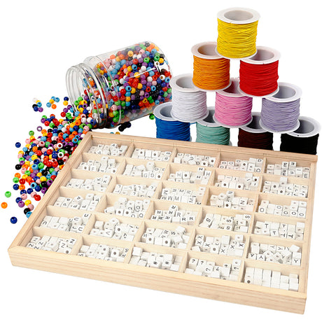 Creativ Company Letter perler gør armbånd indstillet