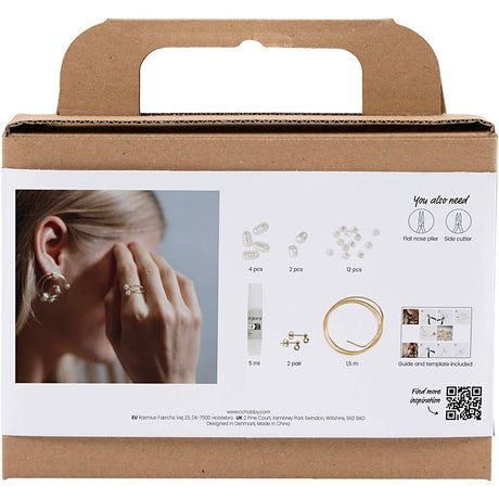 Creativ virksomhed https: www.cchobby.nl mini-hobbyset-jewelry-earrings-metal-wire-gold-plated-1-box
