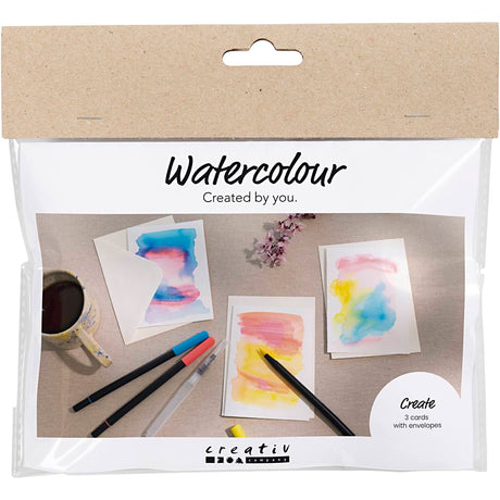 Kreativ virksomhed https: www.cchobby.nl mini-hobbyset-watercolor-cards-and-envelopes-1-box