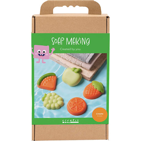 Creativ firma sæbefremstilling hobby sæt, frugt, grøn, orange, 1 æske