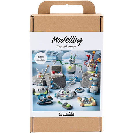 Kreativ virksomhed https: www.cchobby.nl hobbyset-boetseren-robot-blue-gray-red-silvered-1-box