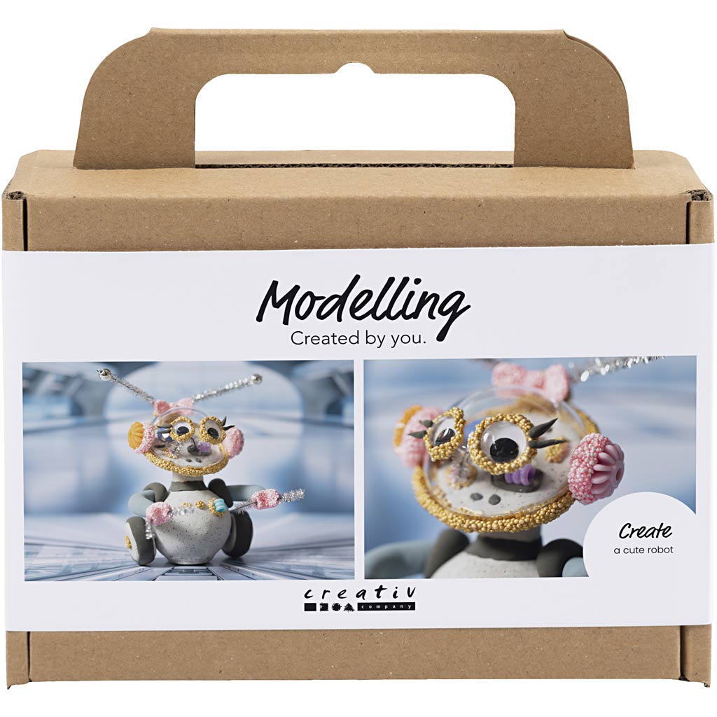 Kreativ virksomhed https: www.cchobby.nl mini-hobbyset-boetseren-robot-grey-pink-1-doos