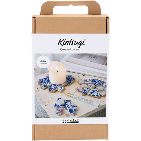 Kreativ virksomhed https: www.cchobby.nl hobbyset-kintsugi-coaster-blue-gold-lightred-white-1-box