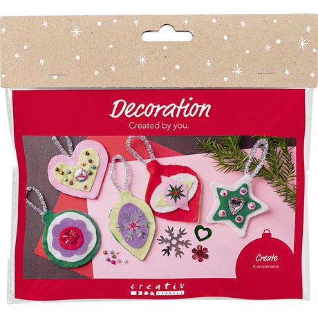 Kreativ virksomhed https: www.cchobby.nl mini-hobbysæt-decoration-filt-jule-decorations-diverse-colors-1-box