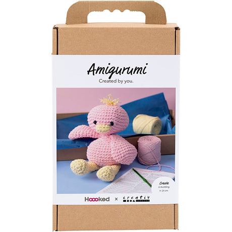 Kreativ virksomhed https: www.cchobby.nl hobbyset-amigurumi-duck-lightpink-lightyellow-1-box