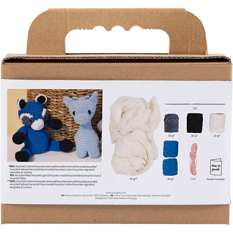 Kreativ virksomhed https: www.cchobby.nl hobbyset-amigurumi-raccoon-black-blue-1-doos
