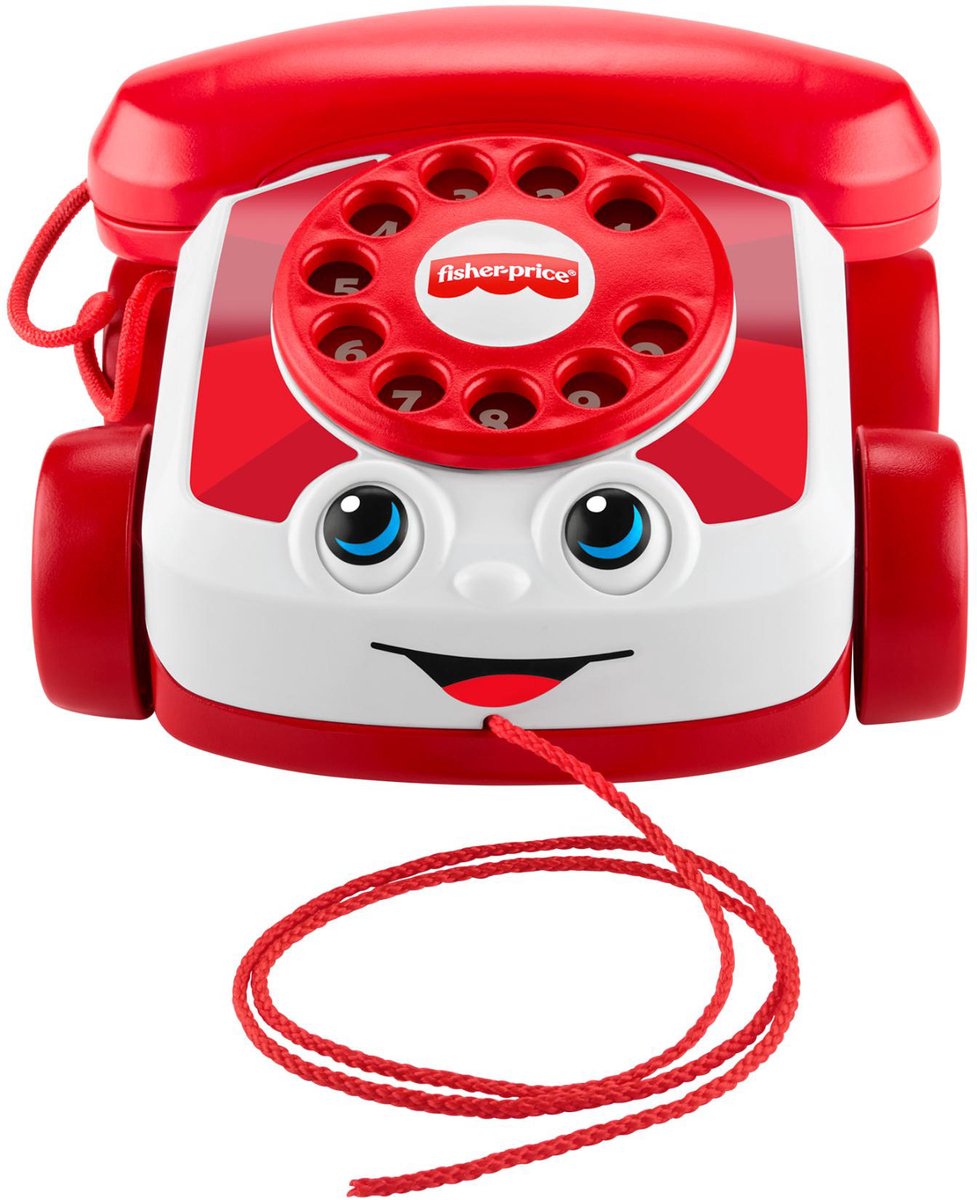 Fisher-price fisher price - mattel 80-års jubilæum rubinrød chattelefon