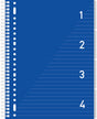 Kangaro 4-in-1 blok â€“ a4 - lijn - 200 pagina's - 80 grams - blauw