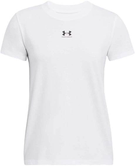 Under armour ua rival core ss-wht sportstrøje til kvinder - hvid - sort