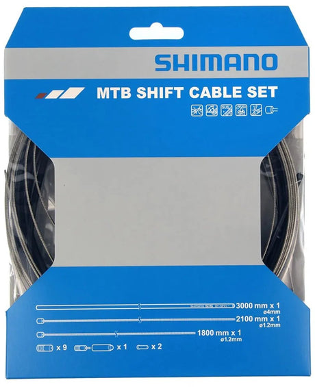 Shimano Gear Cable Set Race rustfrit stål - sort